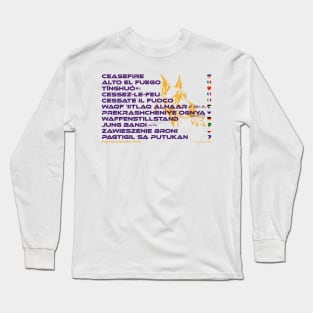 CEASEFIRE: Say ¿Qué? Top Ten Spoken (Capital District NY) (Great Danes) Long Sleeve T-Shirt